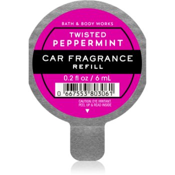Bath & body works twisted peppermint parfum pentru masina rezervă