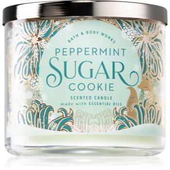 Bath & Body Works Peppermint Sugar Cookie lumânare parfumată