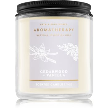 Bath & Body Works Aromatherapy Cedarwood Vanilla lumânare parfumată