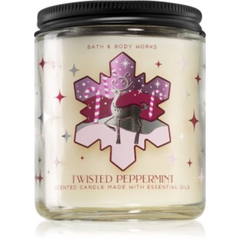 Bath & body works twisted peppermint lumânare parfumată i.