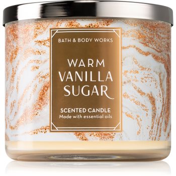 Bath & Body Works Warm Vanilla Sugar lumânare parfumată Bath imagine noua