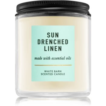 Bath & Body Works Sun Drenched Linen lumânare parfumată