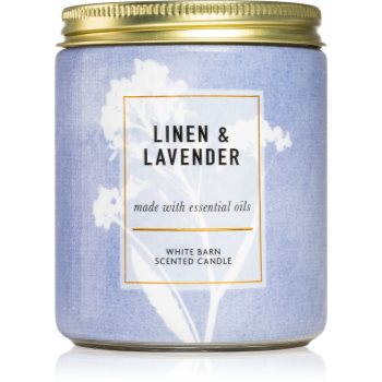 Bath & body works linen and lavender lumânare parfumată i.