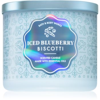 Bath & body works iced blueberry biscotti lumânare parfumată
