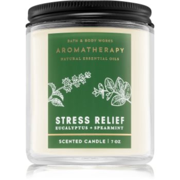 Bath & body works aromatherapy eucalyptus & spearmint lumânare parfumată