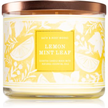 Bath & Body Works Lemon Mint Leaf lumânare parfumată