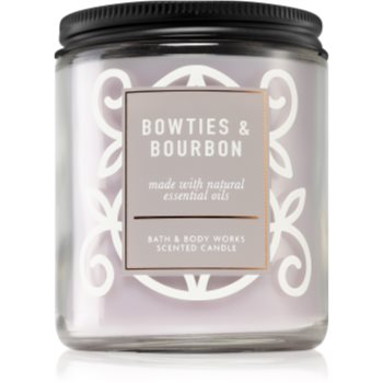 Bath & body works bowties & bourbon lumânare parfumată i.
