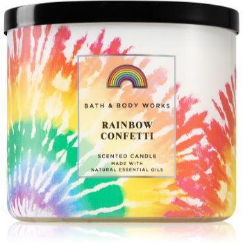 Bath & Body Works Rainbow Confett lumânare parfumată