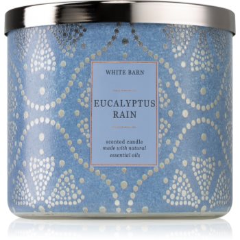 Bath & body works eucalyptus rain lumânare parfumată cu uleiuri esentiale