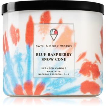 Bath & Body Works Blue Raspberry Snow Cone lumânare parfumată Bath & Body Works