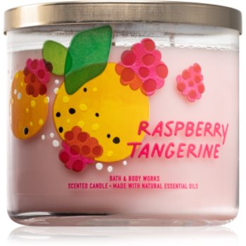 Bath & body works raspberry tangerine lumânare parfumată