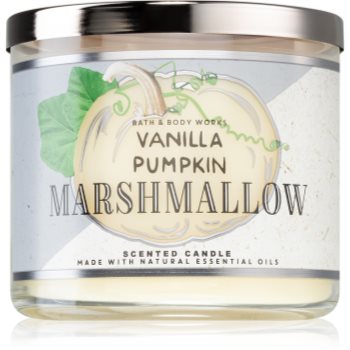 Bath & body works vanilla pumpkin marshmallow lumânare parfumată i.