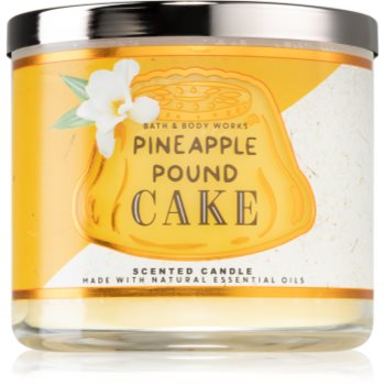 Bath & body works pineapple pound cake lumânare parfumată