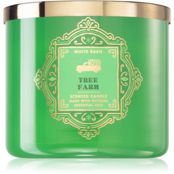 Bath & body works tree farm lumânare parfumată cu uleiuri esentiale