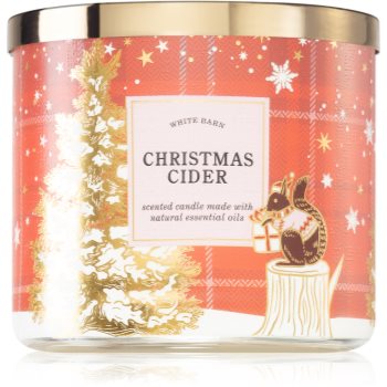 Bath & body works christmas cider lumânare parfumată cu uleiuri esentiale