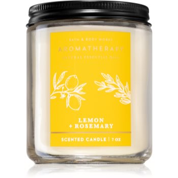Bath & Body Works Lemon + Rosemary lumânare parfumată Bath imagine noua