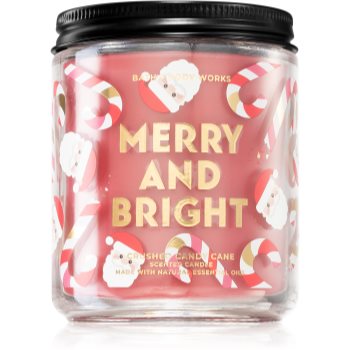 Bath & body works crushed candy cane lumânare parfumată i.