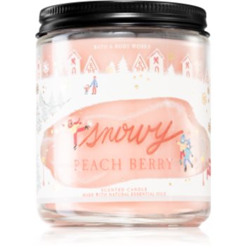 Bath & Body Works Snowy Peach Berry lumânare parfumată