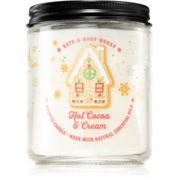 Bath & body works hot cocoa & cream lumânare parfumată i.
