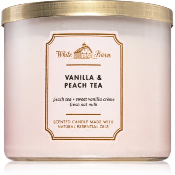 Bath & Body Works Vanilla & Peach Tea lumânare parfumată