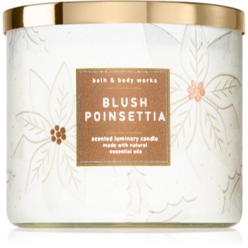 Bath & body works blush poinsettia lumânare parfumată