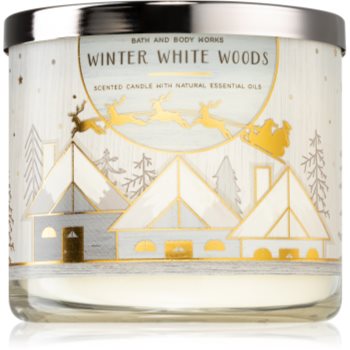Bath & Body Works Winter White Woods lumânare parfumată Online Ieftin Bath