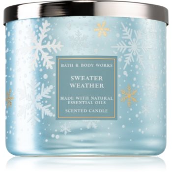 Bath & Body Works Sweater Weather lumânare parfumată cu uleiuri esentiale Bath imagine noua