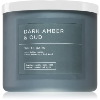 Bath & body works dark amber & oud lumânare parfumată