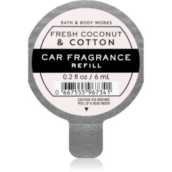 Bath & body works fresh coconut & cotton parfum pentru masina refil