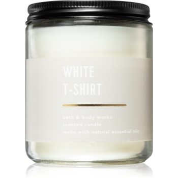 Bath & Body Works White T-shirt lumânare parfumată Bath imagine noua