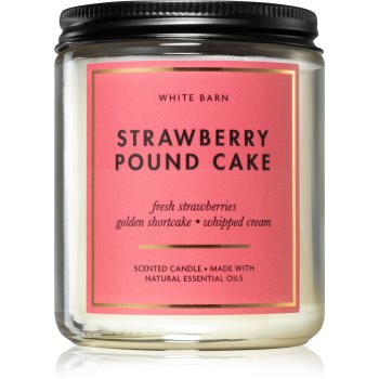 Bath & Body Works Strawberry Pound Cake lumânare parfumată Bath imagine noua