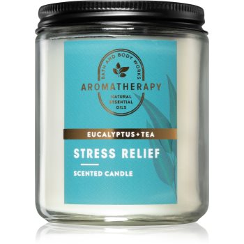 Bath & body works aromatherapy eucalyptus & tea lumânare parfumată i.