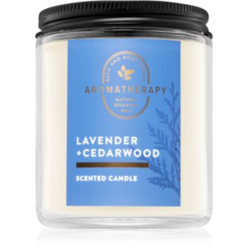 Bath & body works lavender and cedarwood lumânare parfumată