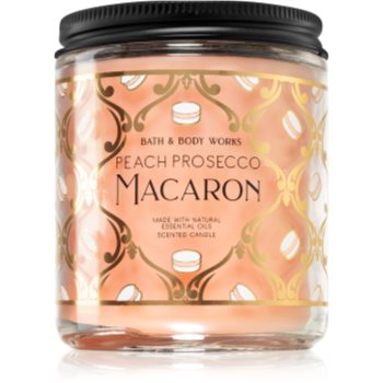 Bath & body works peach prosecco macaron lumânare parfumată