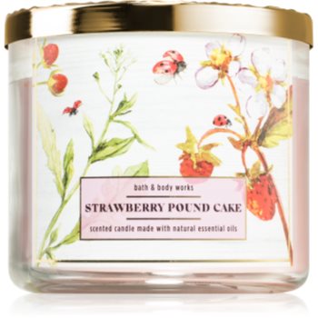 Bath & body works strawberry pound cake lumânare parfumată ii.