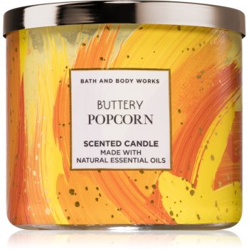 Bath & body works buttery popcorn lumânare parfumată