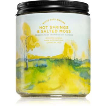Bath & Body Works Hot Springs and Salted Moss lumânare parfumată and imagine noua