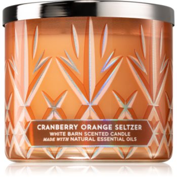 Bath & body works cranberry orange seltzer lumânare parfumată