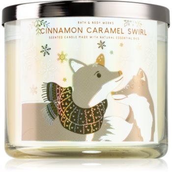 Bath & Body Works Cinnamon Caramel Swirl lumânare parfumată I.
