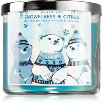 Bath & Body Works Snowflakes & Citrus lumânare parfumată I.