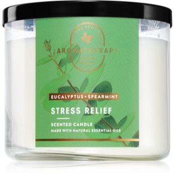 Bath & Body Works Stress Relief Eucalyptus & Spearmint lumânare parfumată Stress Relief