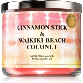 Bath & Body Works Cinnamon Stick & Waikiki Coconut Beach lumânare parfumată Bath imagine noua