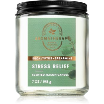 Bath & Body Works Stress Relief Eucalyptus & Spearmint lumânare parfumată