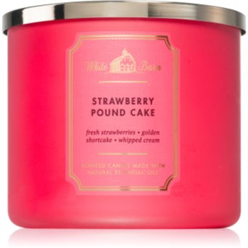 Bath & Body Works Strawberry Pound Cake lumânare parfumată