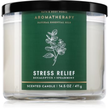 Bath & Body Works Stress Relief Eucalyptus & Spearmint lumânare parfumată