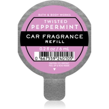 Bath & Body Works Twisted Peppermint parfum pentru masina rezervă