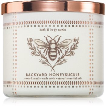 Bath & Body Works Backyard Honeysuckle lumânare parfumată