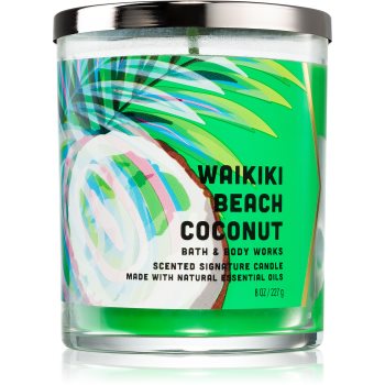 Bath & Body Works Waikiki Beach Coconut lumânare parfumată