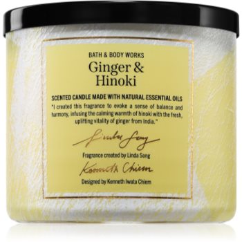 Bath & Body Works Ginger & Hinoki lumânare parfumată