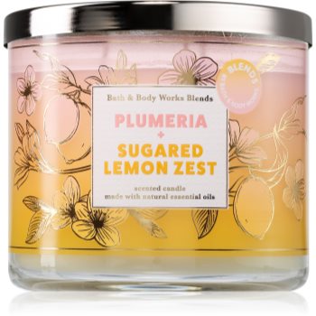 Bath & Body Works Plumeria & Sugared Lemon Zest lumânare parfumată